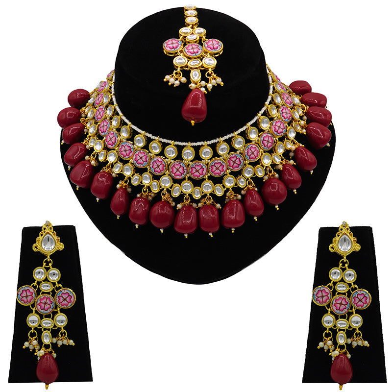 Kundan Floral Set (08-0438)