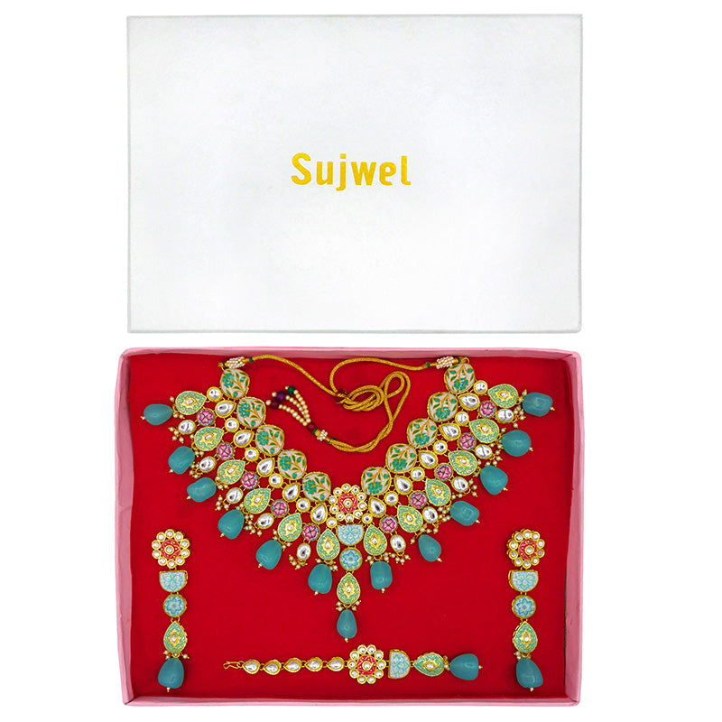 Kundan Floral Set (08-0448)
