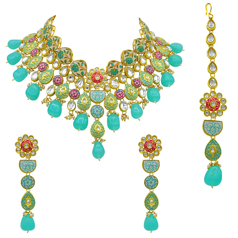 Kundan Floral Set (08-0448)