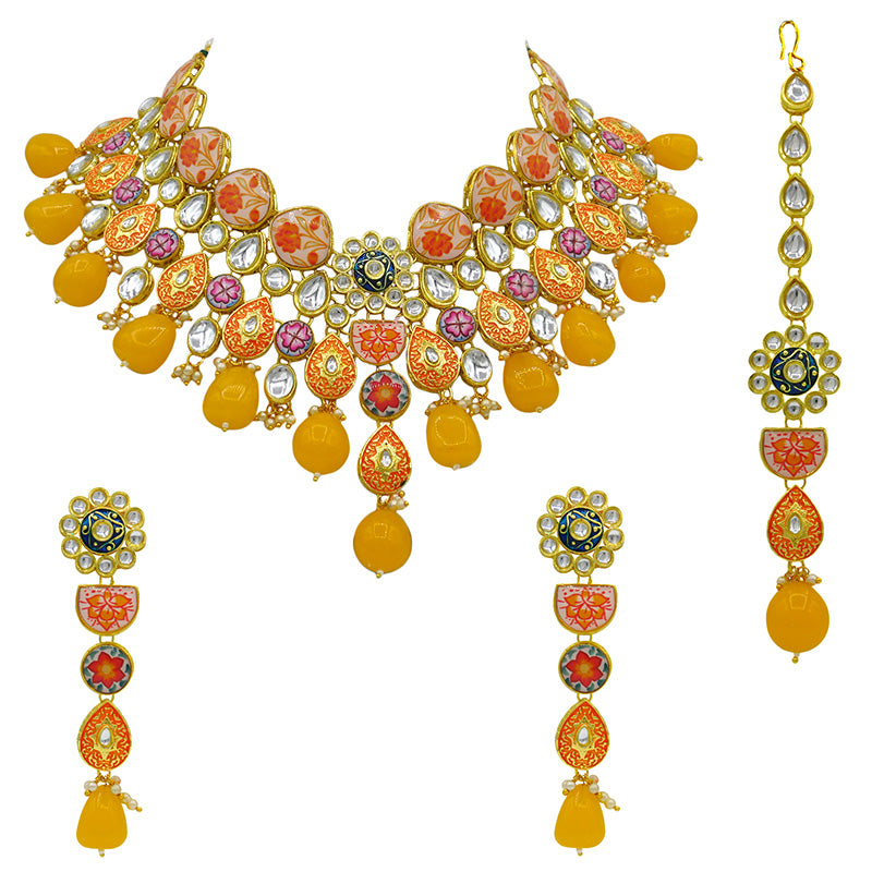 Kundan Floral Set (08-0448)