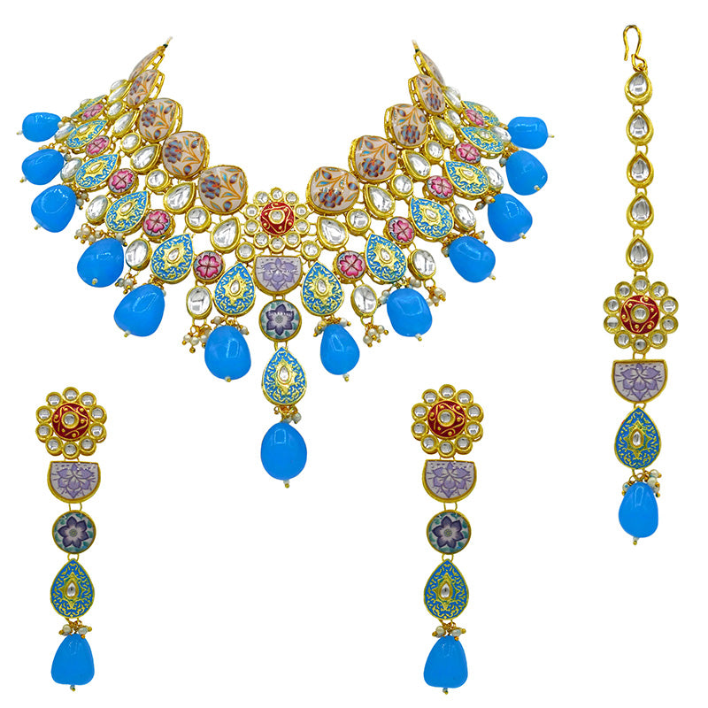 Kundan Floral Set (08-0448)