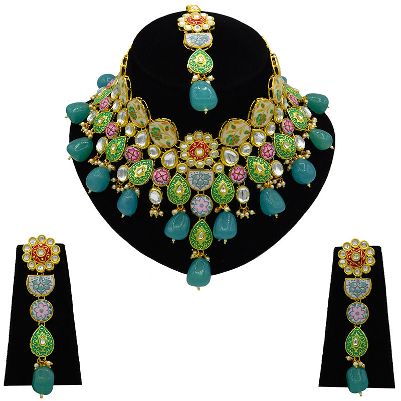 Kundan Floral Set (08-0448)