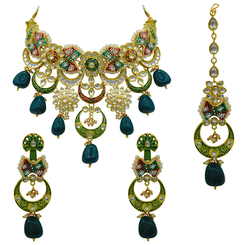 Kundan Meenakari Set (08-0452)