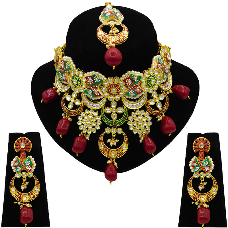 Kundan Meenakari Set (08-0452)