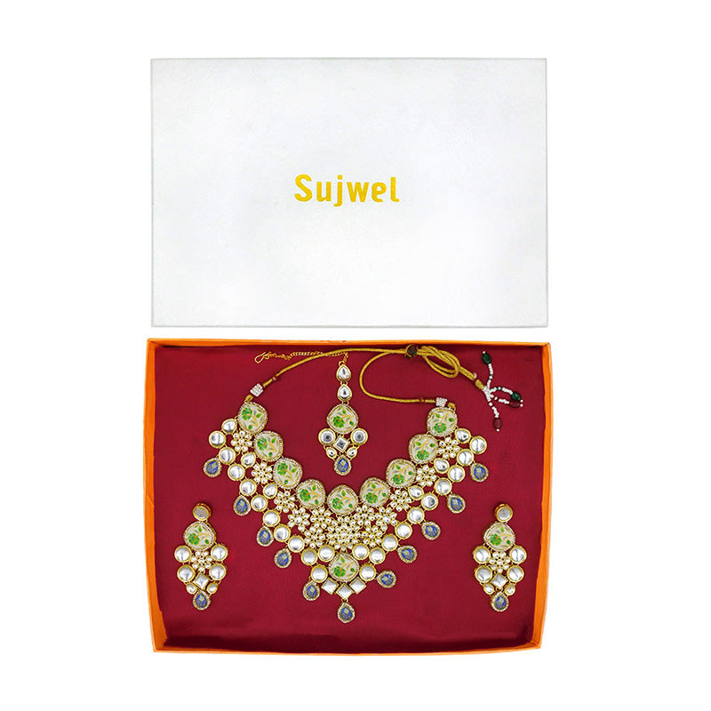 Kundan Floral Set (08-0455)