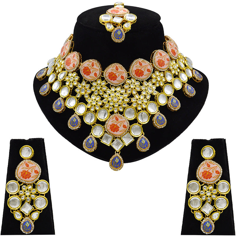 Kundan Floral Set (08-0455)