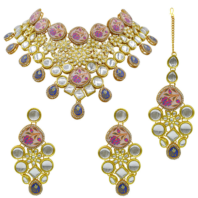 Kundan Floral Set (08-0455)