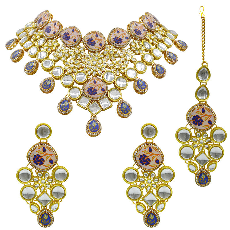 Kundan Floral Set (08-0455)