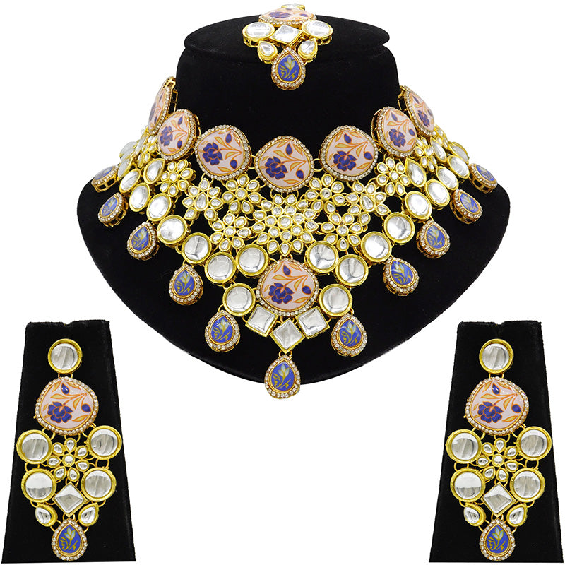 Kundan Floral Set (08-0455)