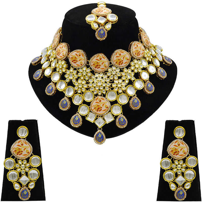 Kundan Floral Set (08-0455)