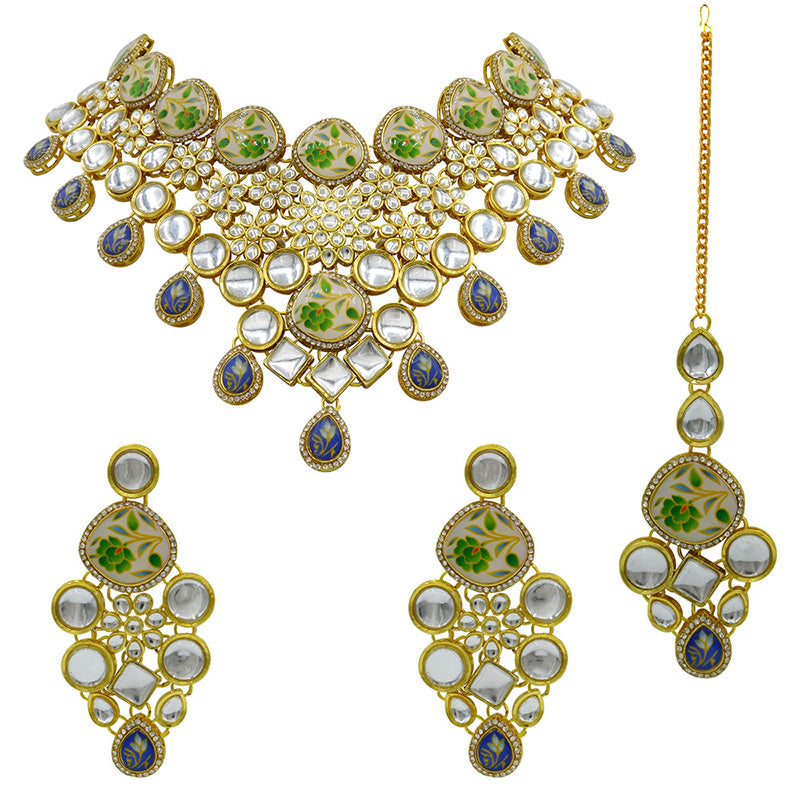 Kundan Floral Set (08-0455)