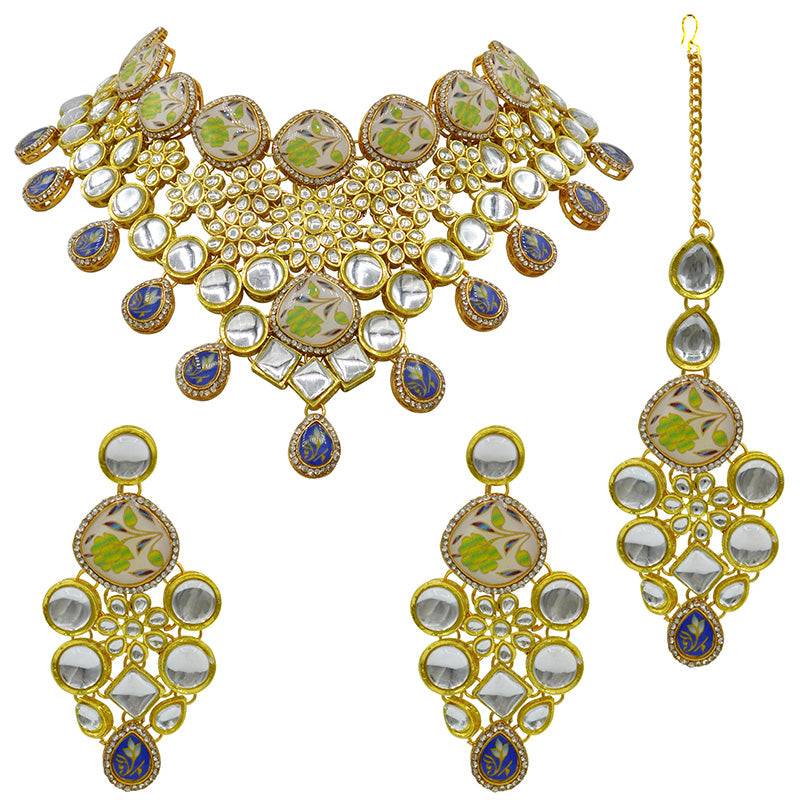 Kundan Floral Set (08-0455)