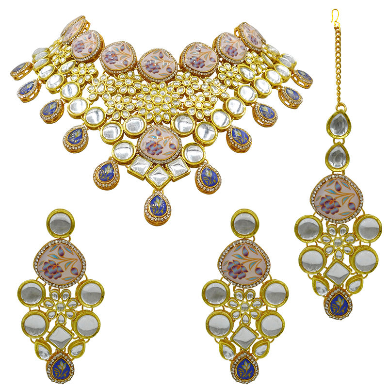 Kundan Floral Set (08-0455)