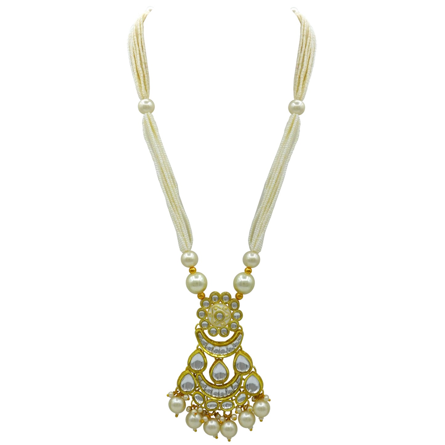 Sujwel Kundan Meenakari Mala Set (08-0484)