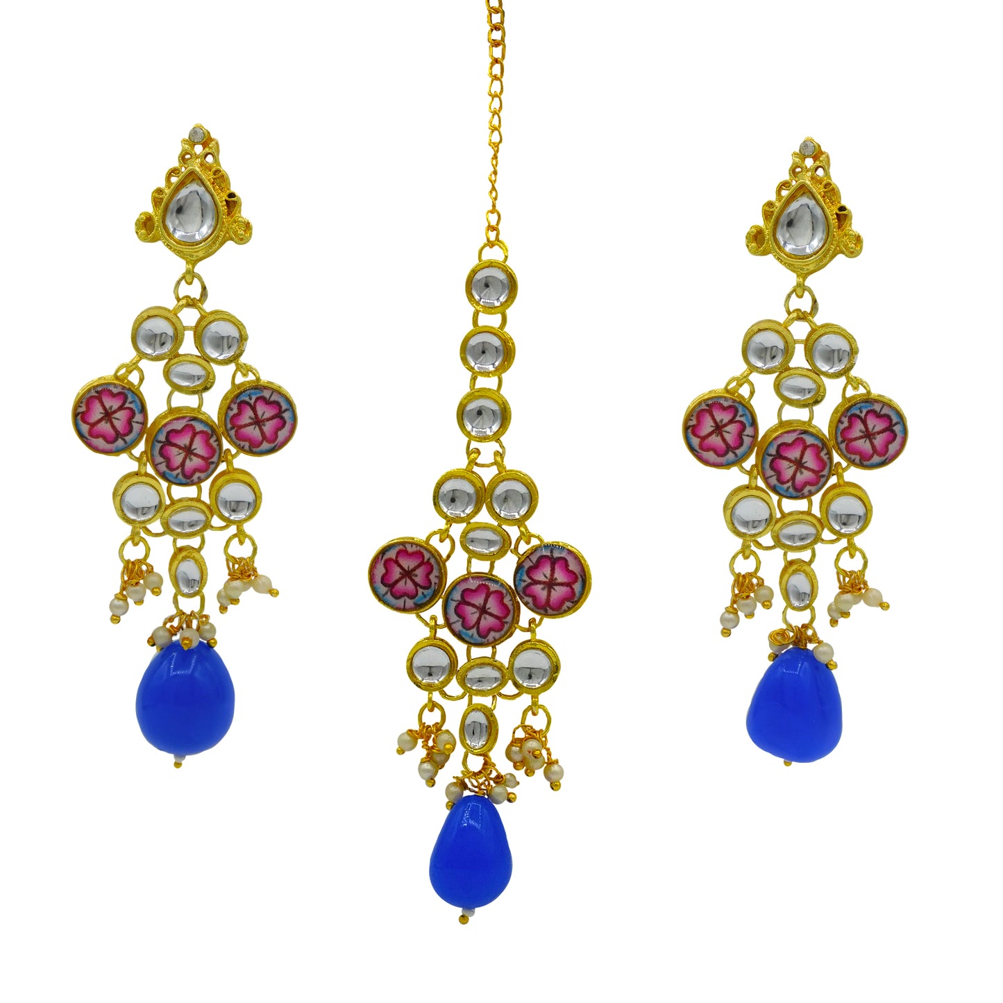 Kundan Floral Set (08-0438)