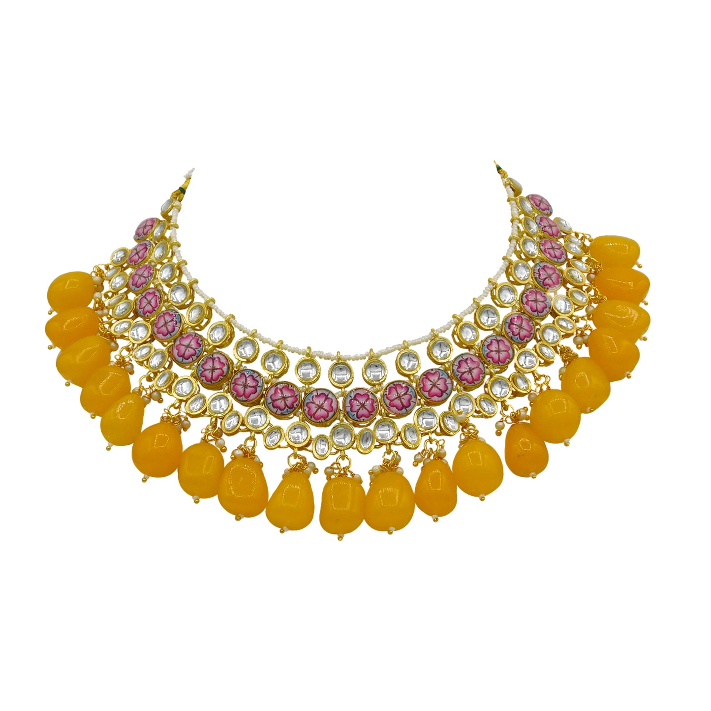 Kundan Floral Set (08-0438)