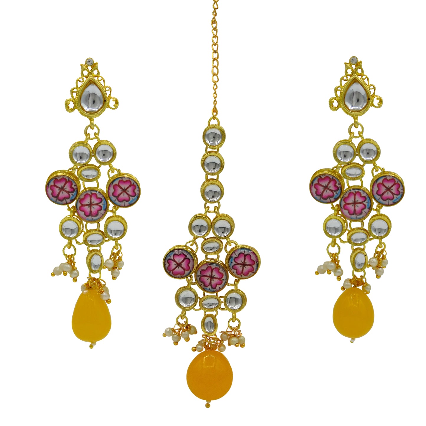 Kundan Floral Set (08-0438)