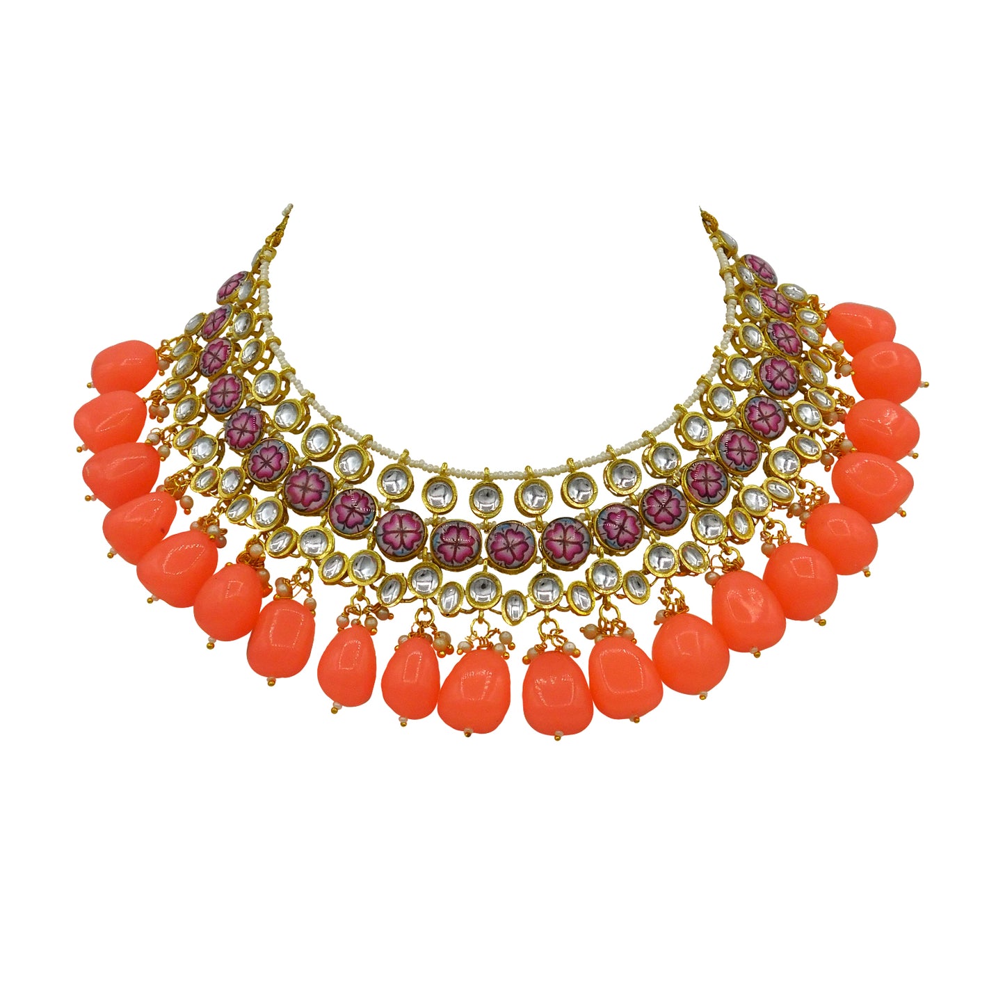 Kundan Floral Set (08-0438)