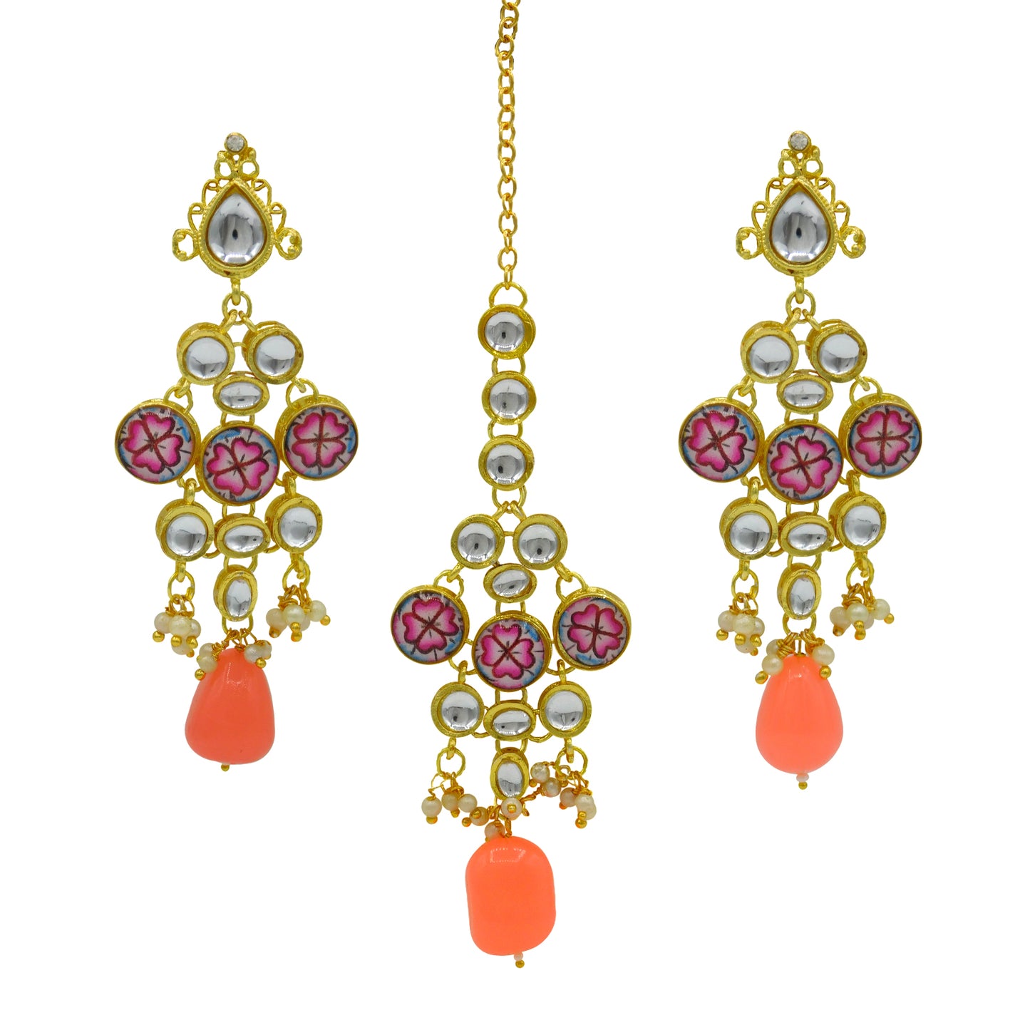 Kundan Floral Set (08-0438)