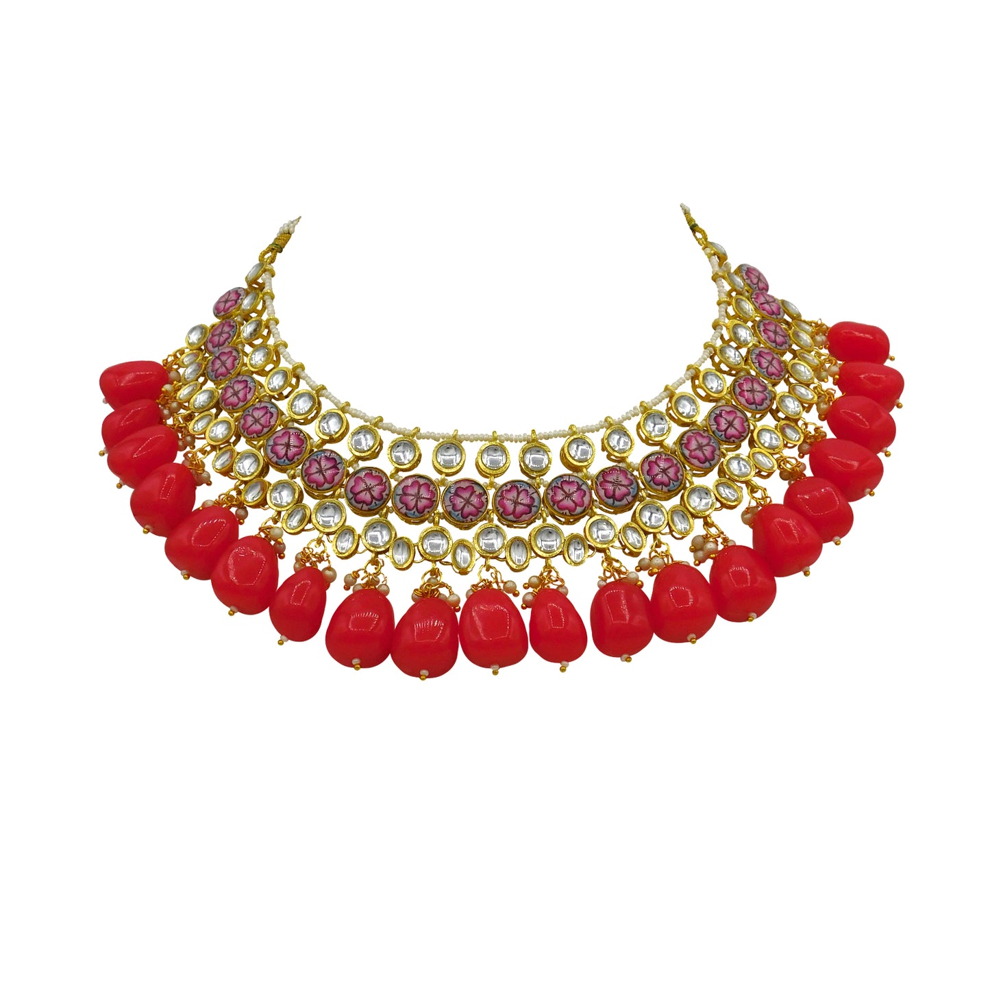 Kundan Floral Set (08-0438)