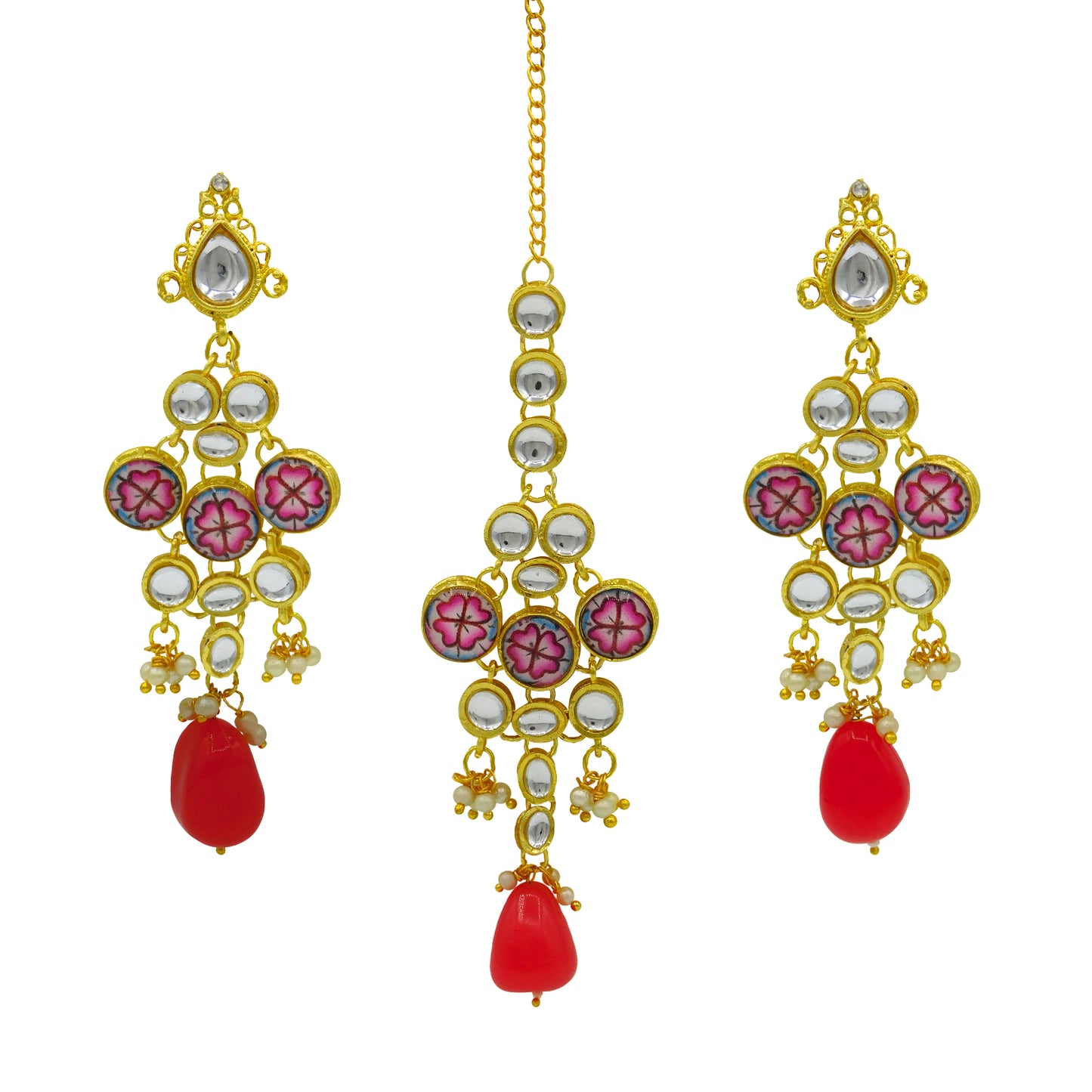 Kundan Floral Set (08-0438)