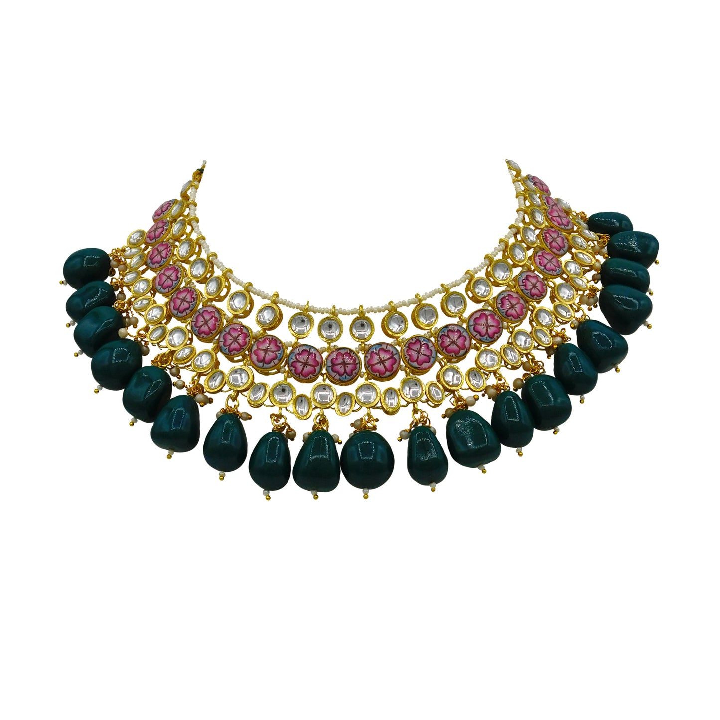 Kundan Floral Set (08-0438)