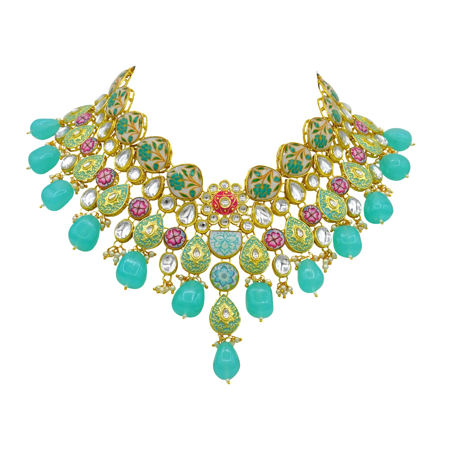 Kundan Floral Set (08-0448)