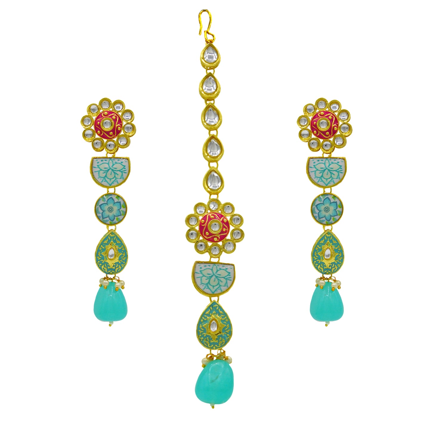 Kundan Floral Set (08-0448)