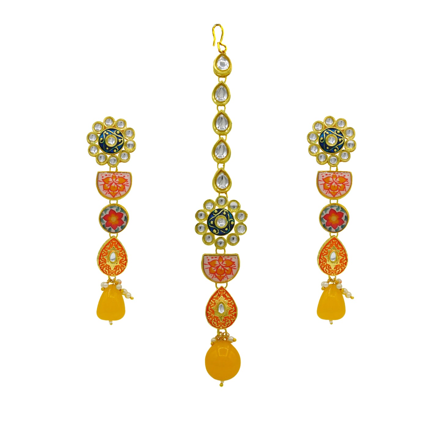 Kundan Floral Set (08-0448)