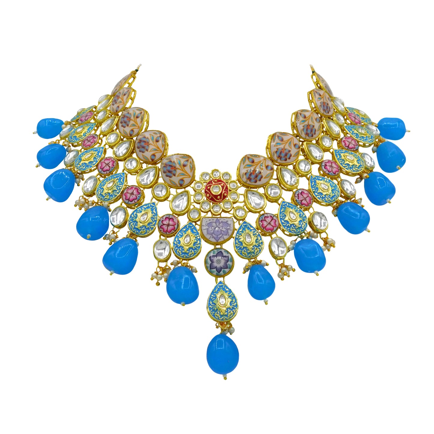 Kundan Floral Set (08-0448)