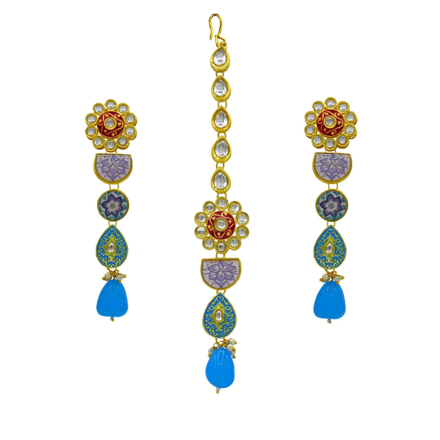 Kundan Floral Set (08-0448)