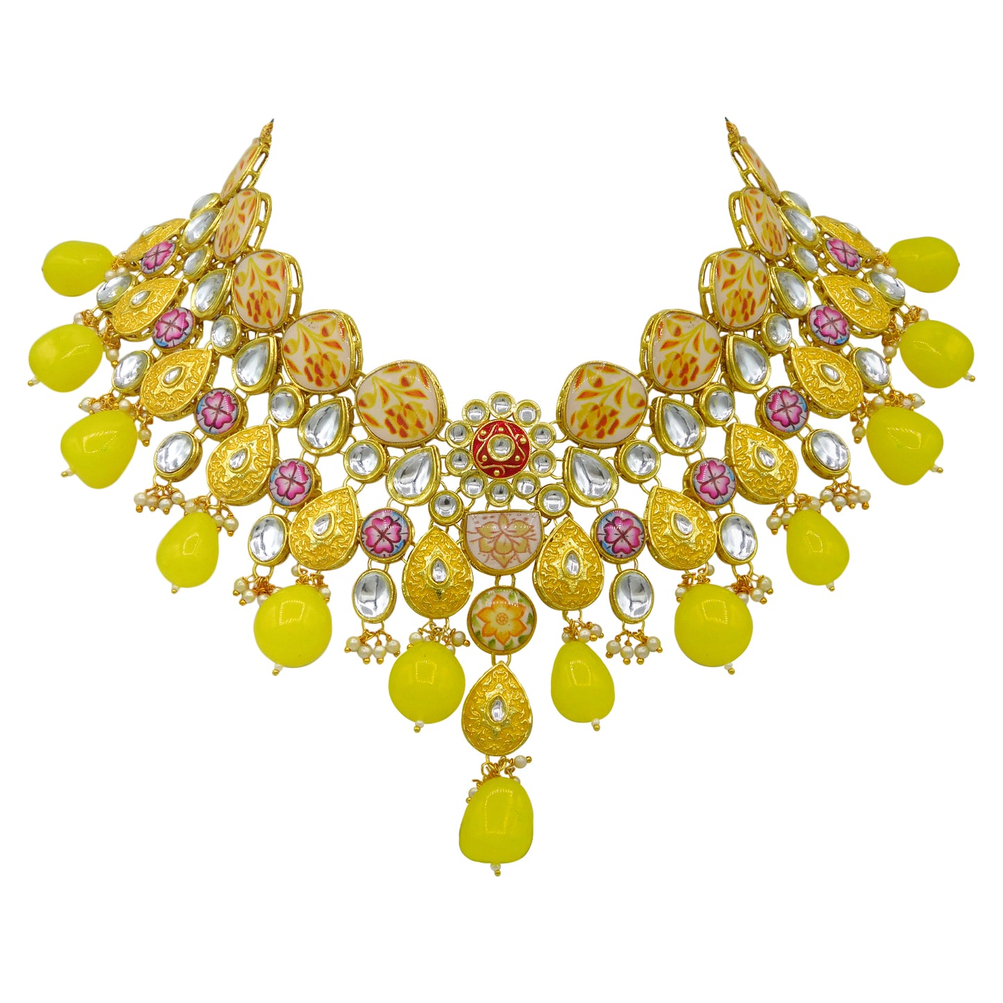 Kundan Floral Set (08-0448)