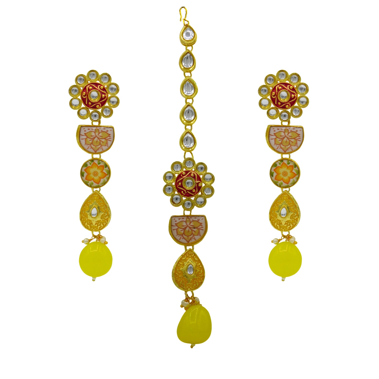 Kundan Floral Set (08-0448)