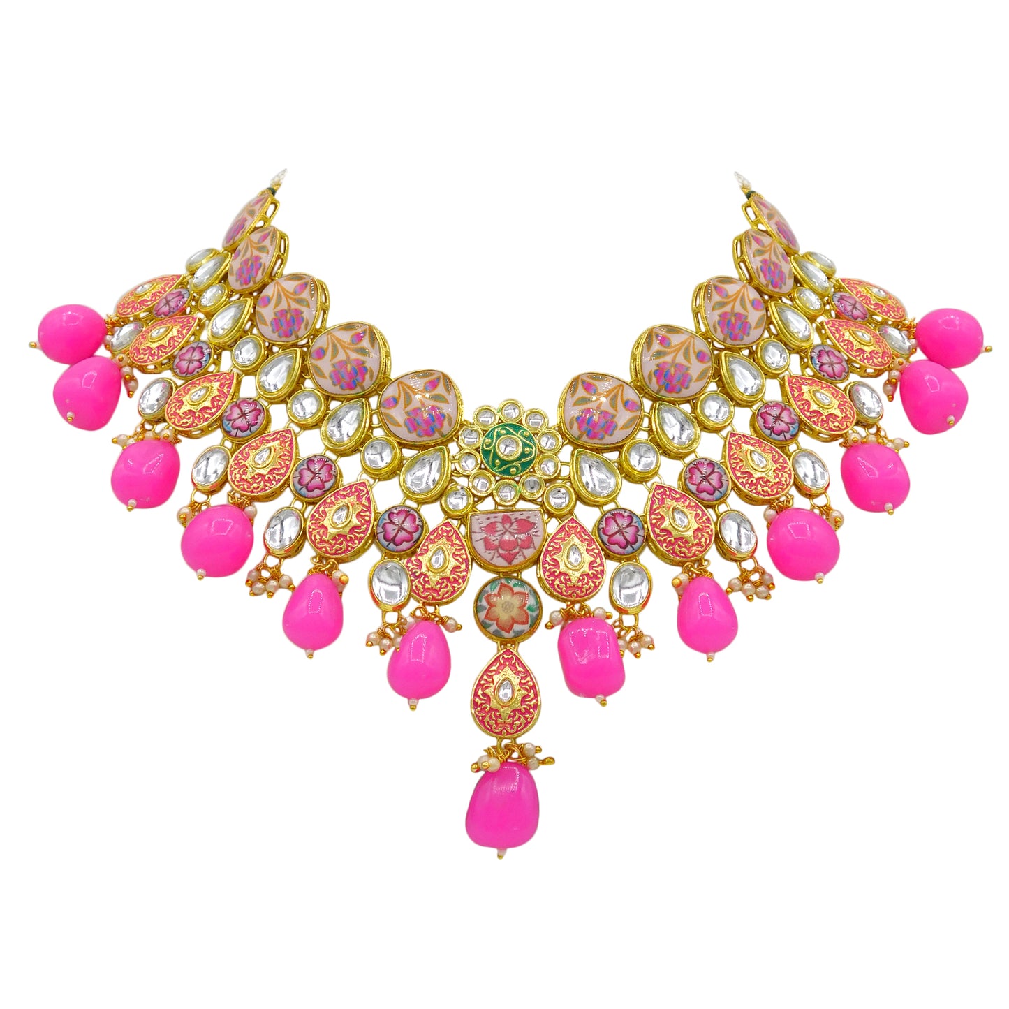 Kundan Floral Set (08-0448)