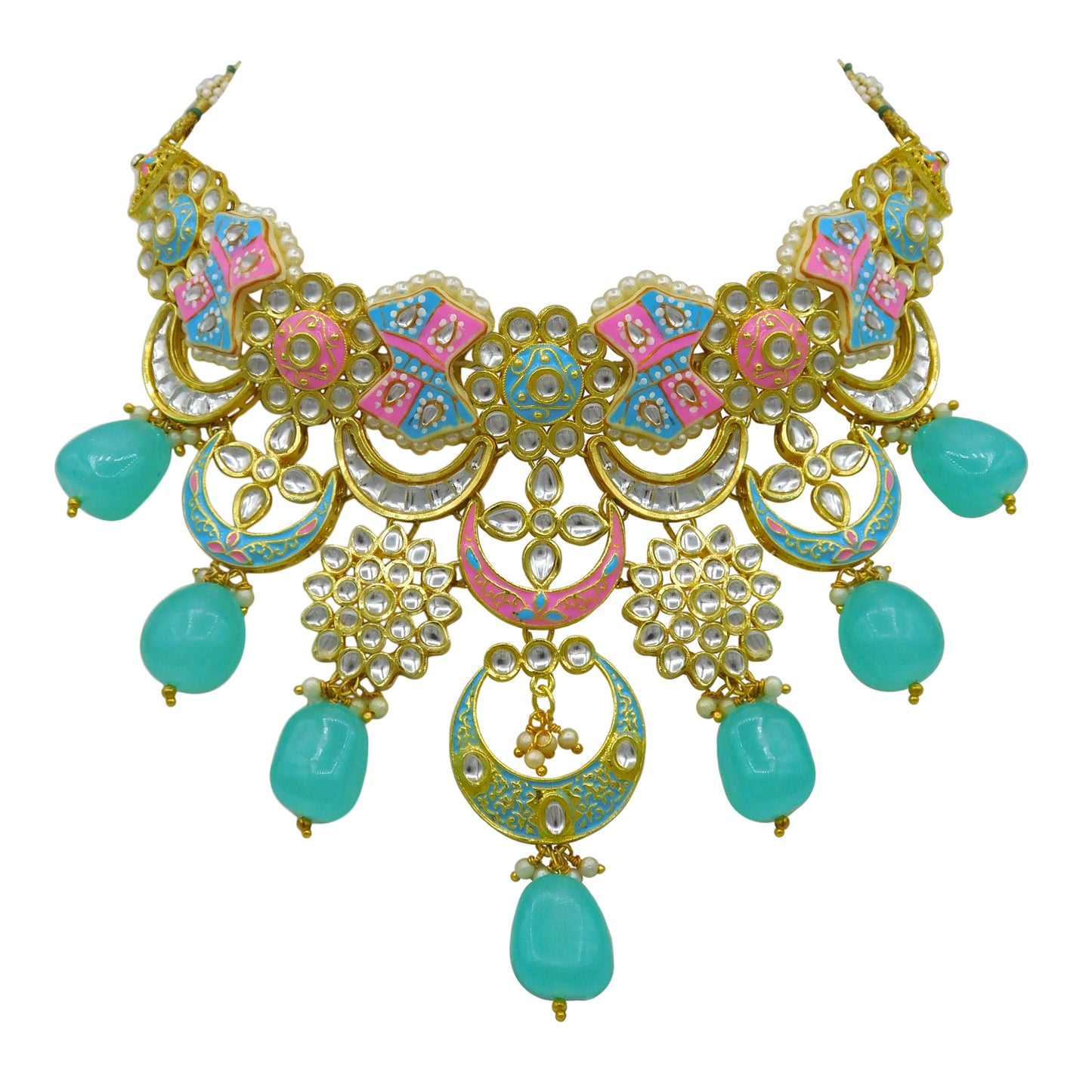 Kundan Meenakari Set (08-0452)