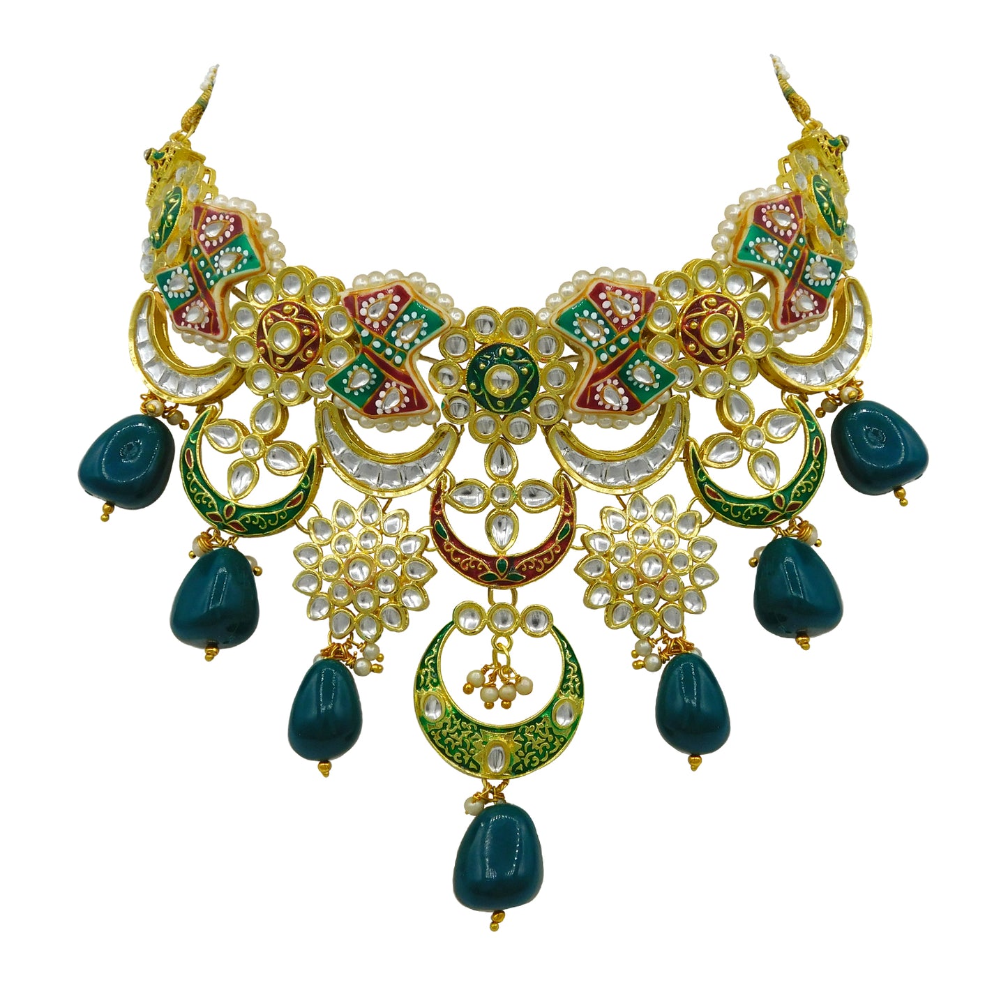 Kundan Meenakari Set (08-0452)