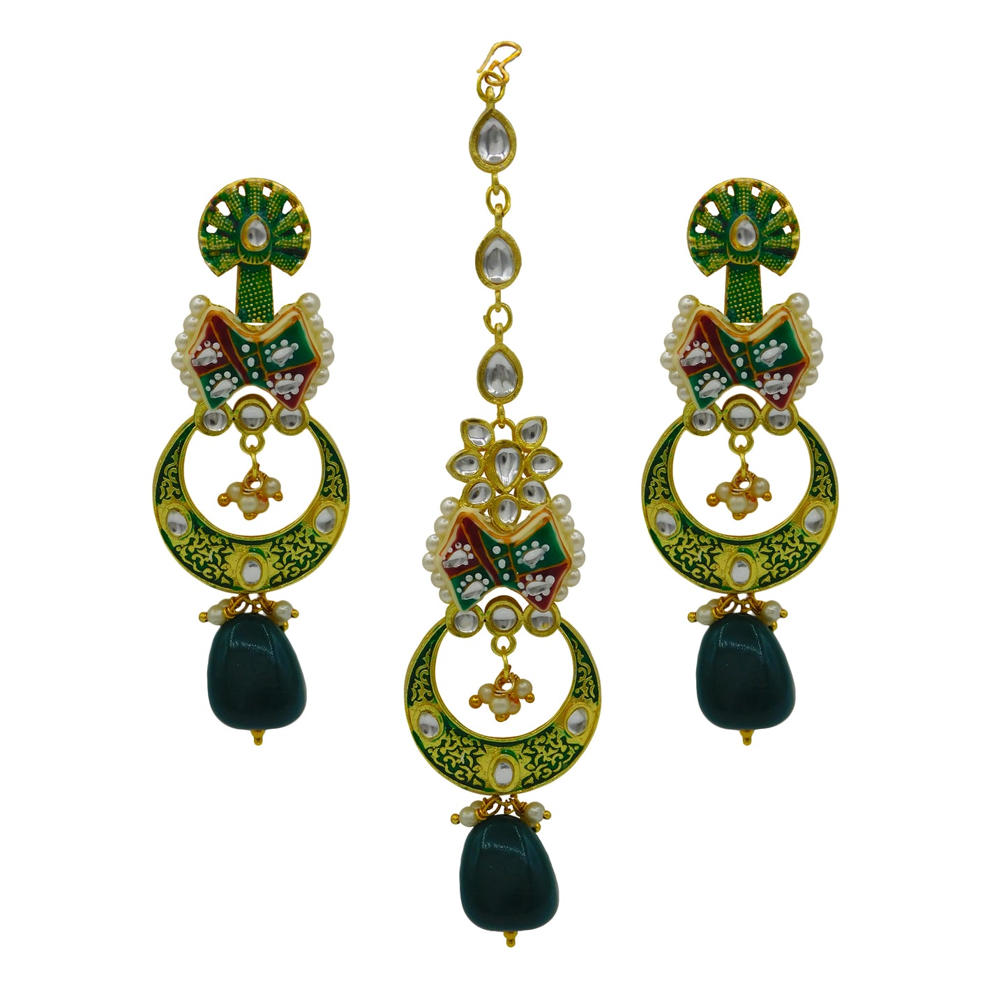 Kundan Meenakari Set (08-0452)