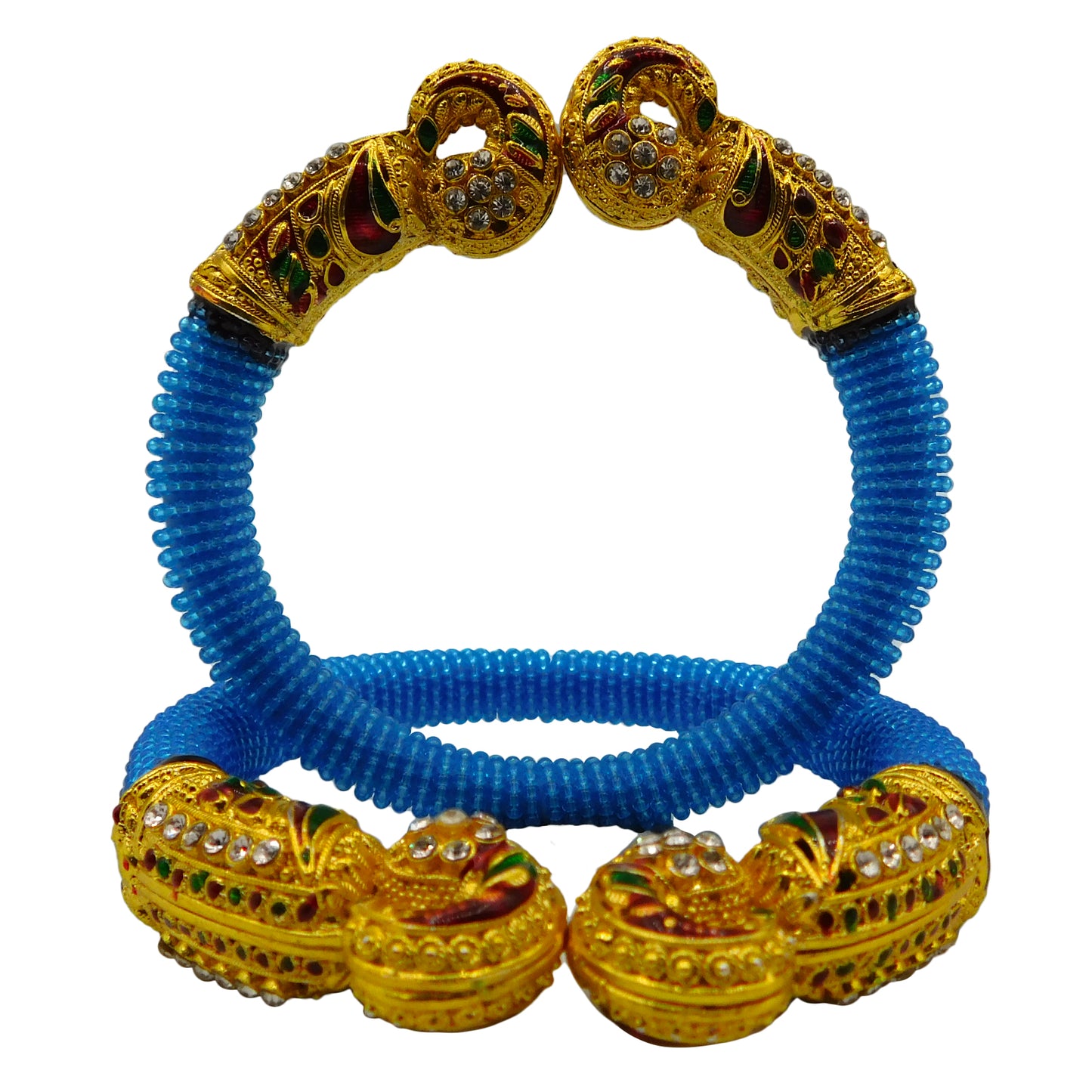 Sujwel Gold-Plated Gold Plated Bangles for Women (08-0134) - Sujwel