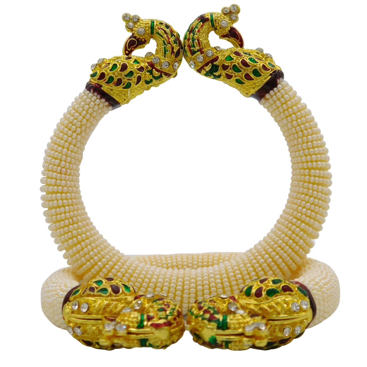 Sujwel Gold-Plated Gold Plated Bangles for Women (10-0203)