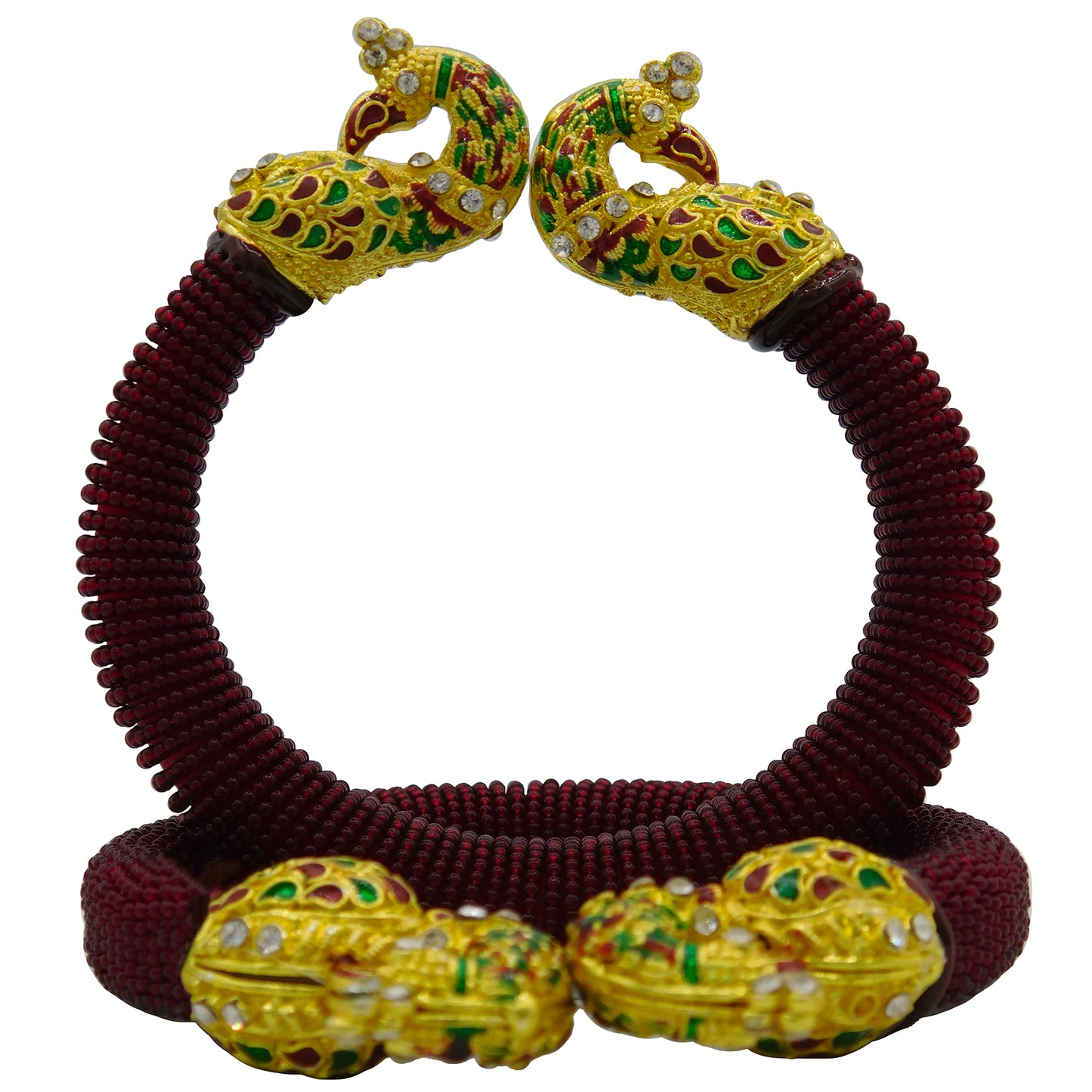 Sujwel Gold-Plated Gold Plated Bangles for Women (10-0203)