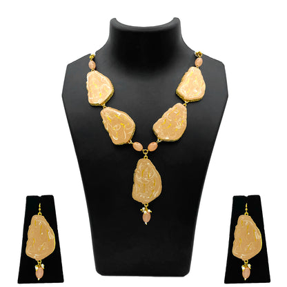 Sujwel Necklace Set with Earrings, for Girls and Women (08-0519)