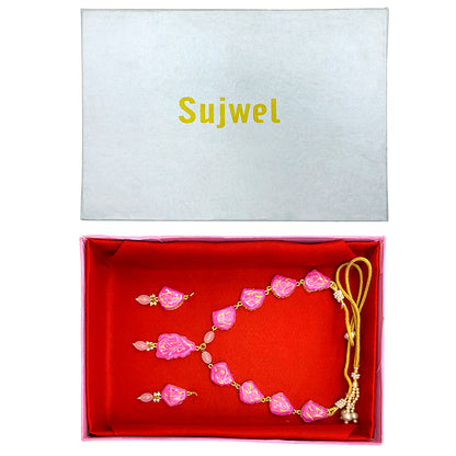 Sujwel Necklace Set with Earrings, for Girls and Women (08-0512)