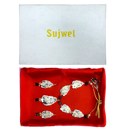 Sujwel Necklace Set with Earrings, for Girls and Women (08-0505)