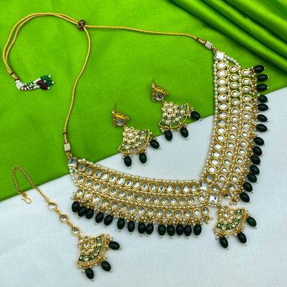 Sujwel Kundan Jewellery Set (08-0540)