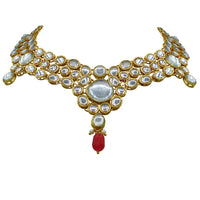 Thumbnail for Sujwel Gold Kundan  Jewellery Set (08-0490)