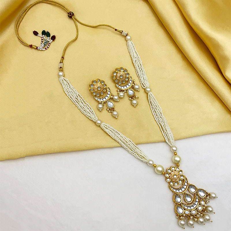 Sujwel Kundan Meenakari Mala Set (08-0484)