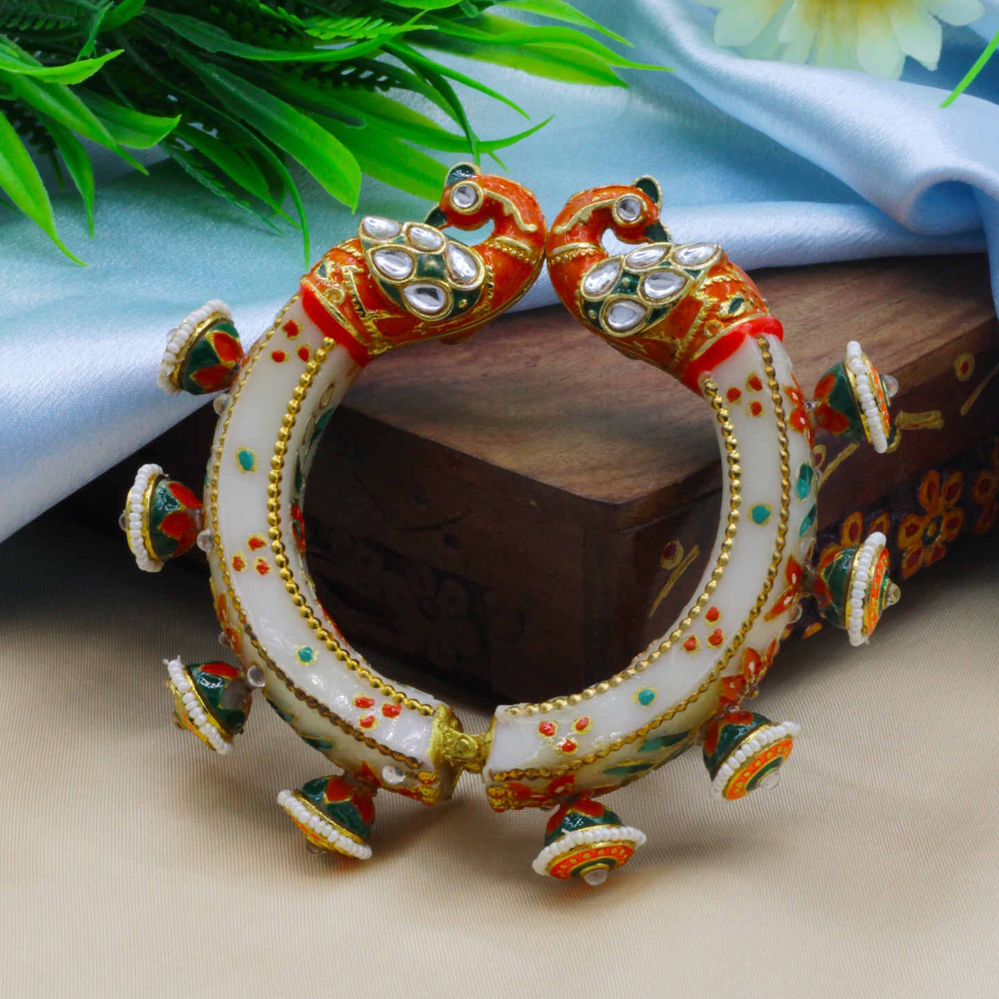 Kundan Meenakari kada for Woman - Free size (SUJ12-0101)