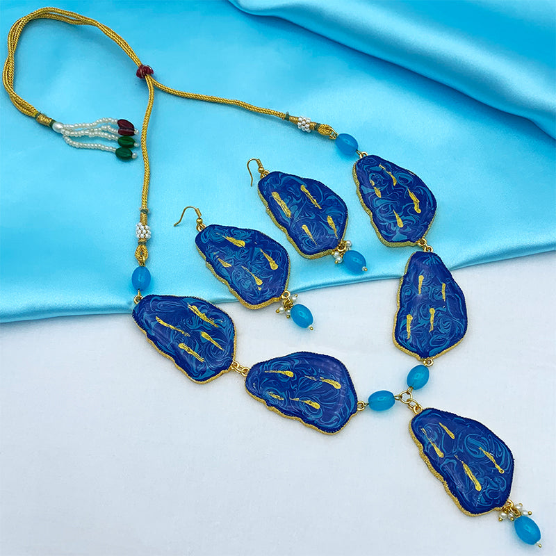 Sujwel Necklace Set with Earrings, for Girls and Women (08-0519)