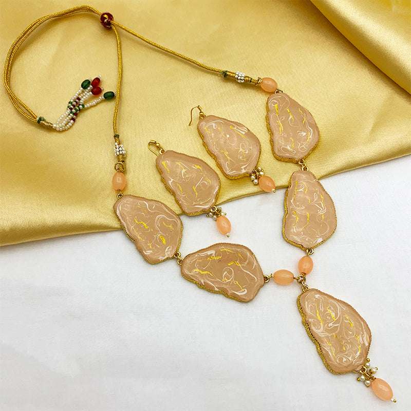 Sujwel Necklace Set with Earrings, for Girls and Women (08-0519)