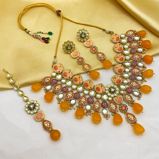 Kundan Floral Set (08-0448)